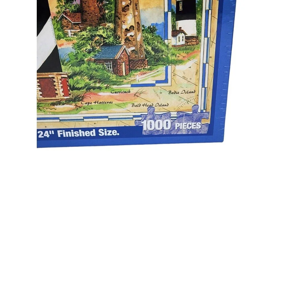 Heritage Jigsaw Puzzle Lighthouse COASTAL LIGHTS OF NORTH CAROLINA  New Sealed!!